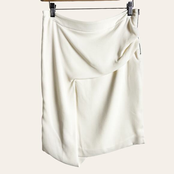 IRO Brooke Ivory White Draped Front Skirt Size L - Picture 1 of 14